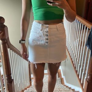 White Denim Skirt size medium (27 waist)